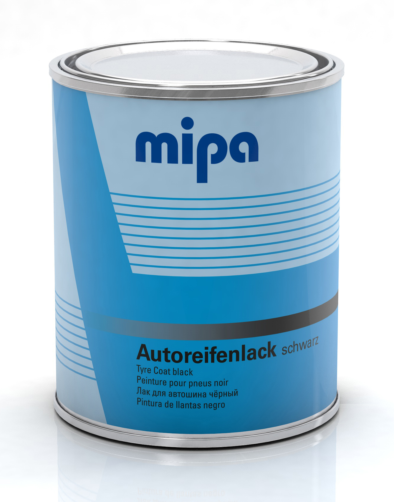 Mipa Autoreifenlack schwarz, 1 Liter