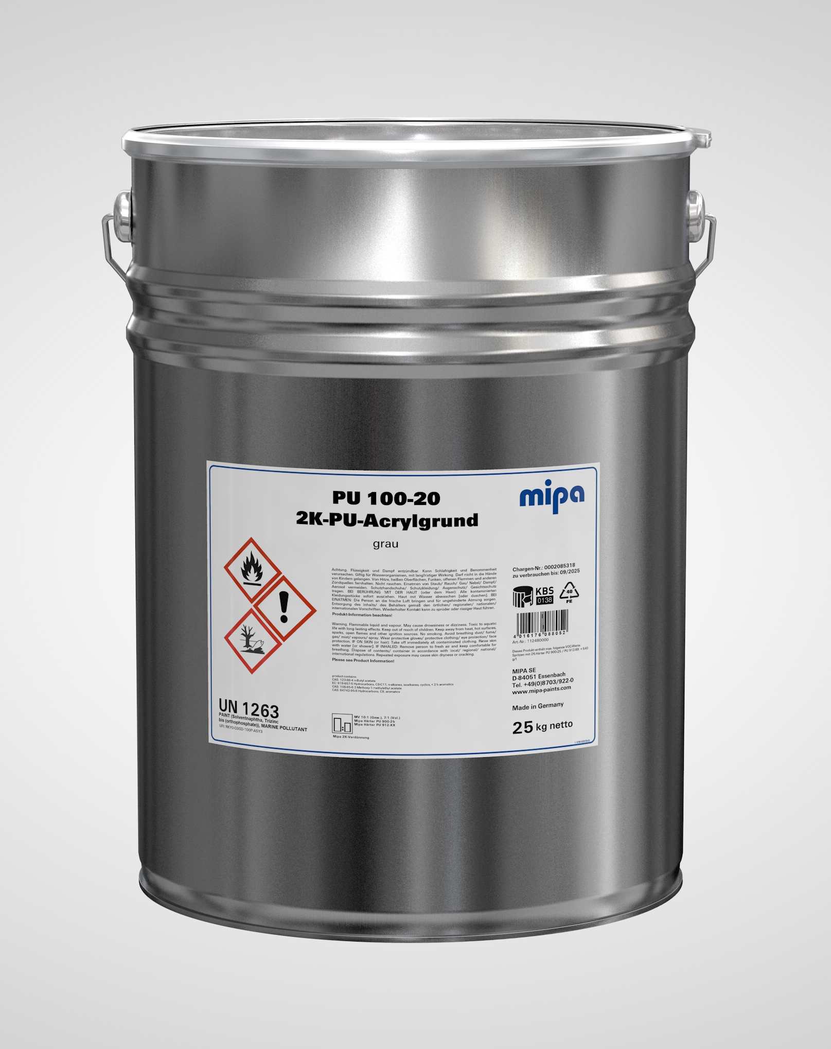 Mipa PU 100-20 2K-PU-Acrylgrund