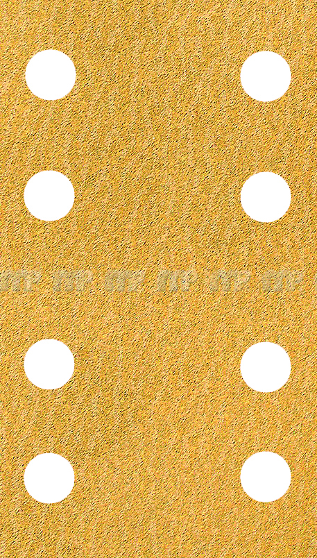 MP Schleifpapier-Streifen, "GoldFilm" 70 x 198 mm 8-Loch