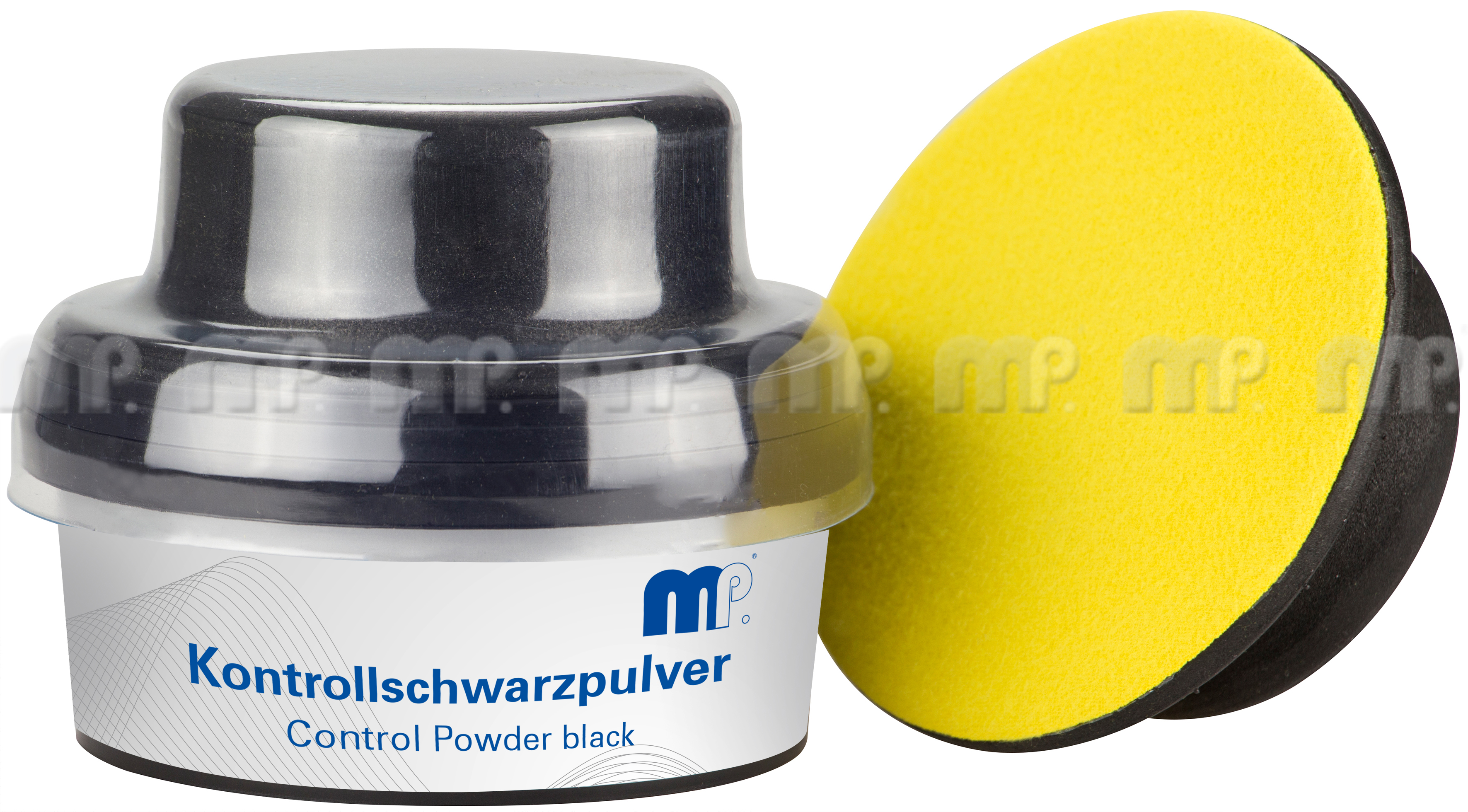 MP Kontrollschwarzpulver 100 g, inkl. Pad