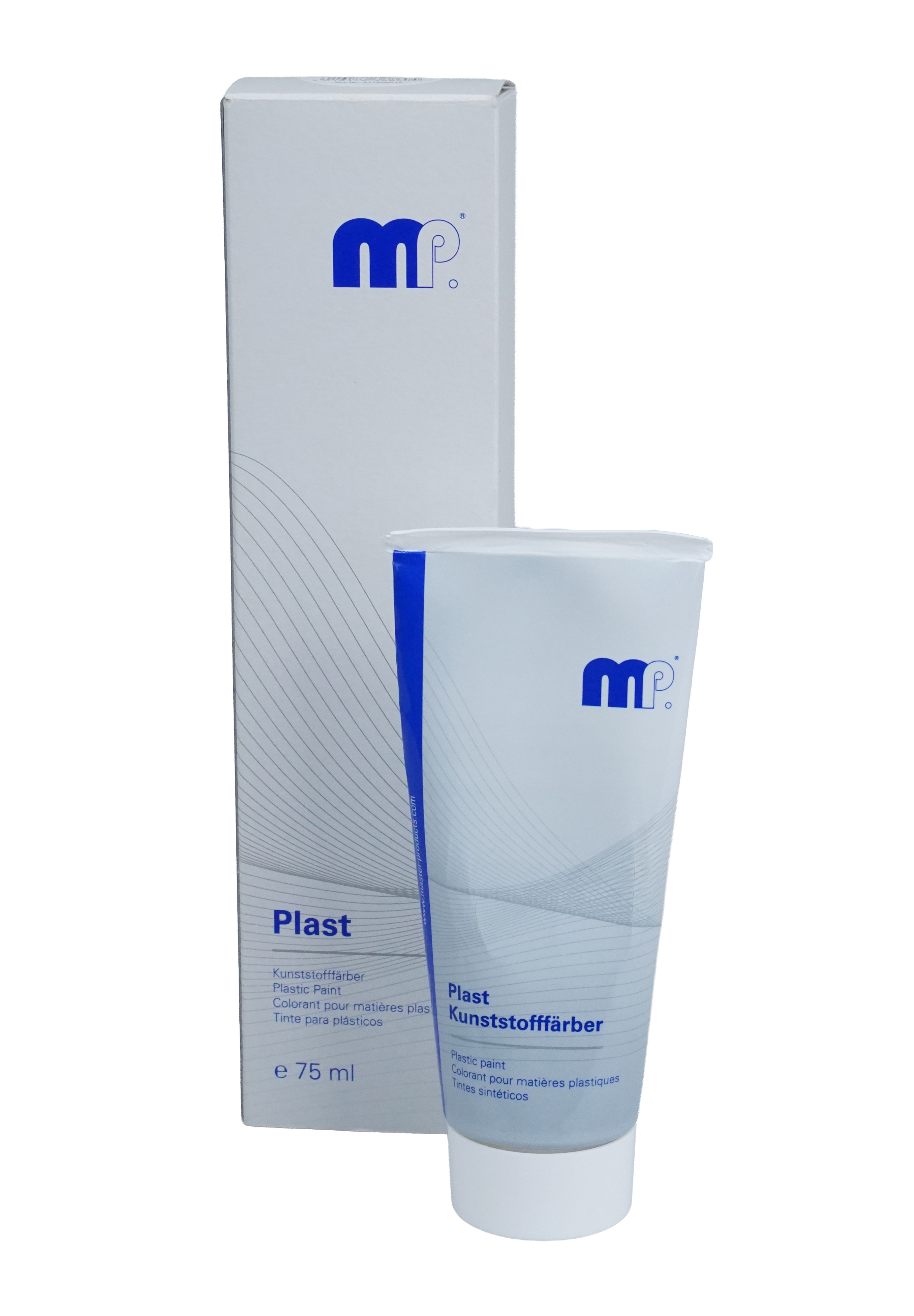 MP Plast (grau) 75 ml-Tube, Kunststofffärber inkl. Verarbeitungsschwamm