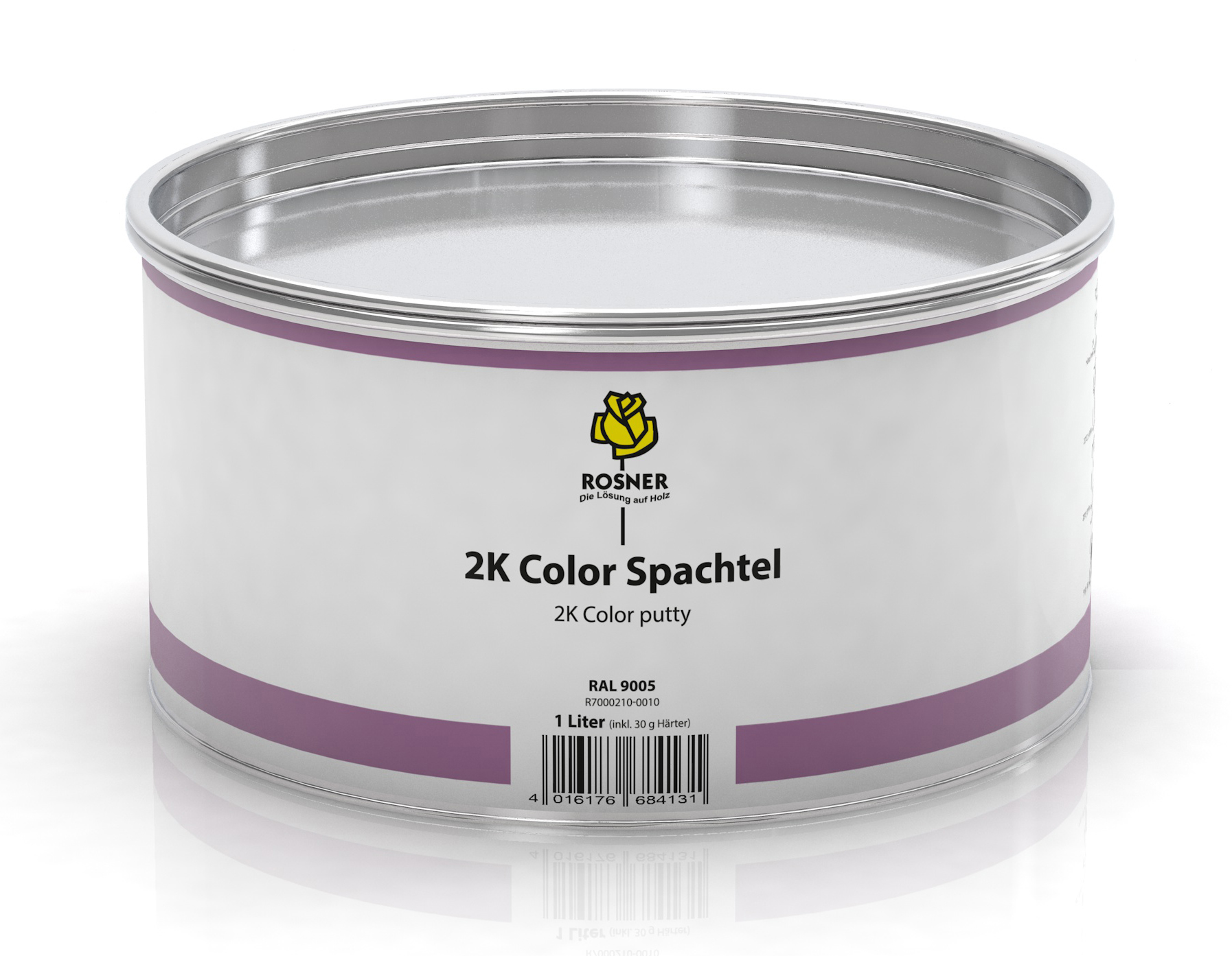 Rosner 2K Color Spachtel RAL 9005 inkl. Härter