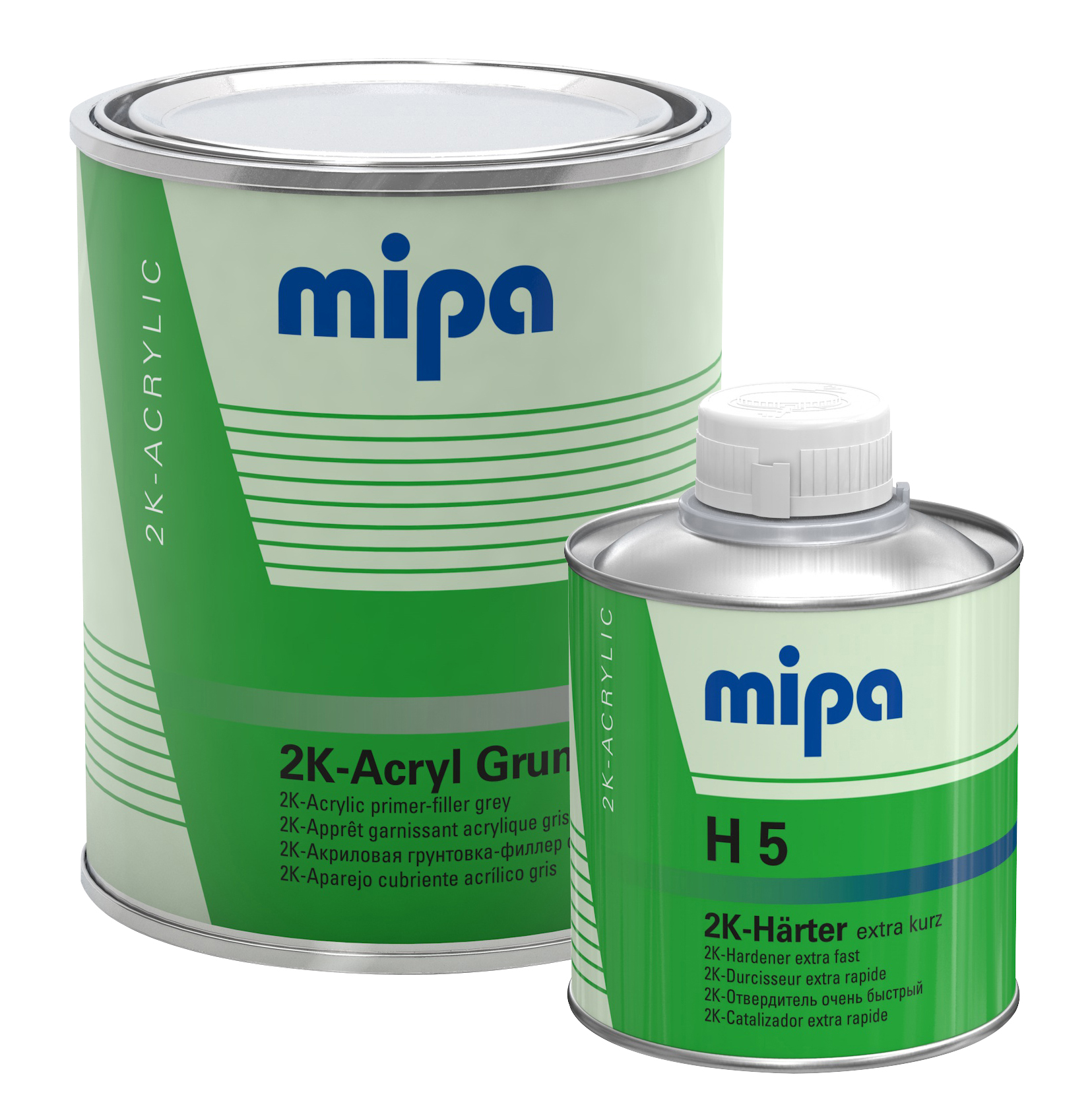 Mipa 2K-Acryl-Grundierfiller, grau 10:1 inkl. Härter 1 kg