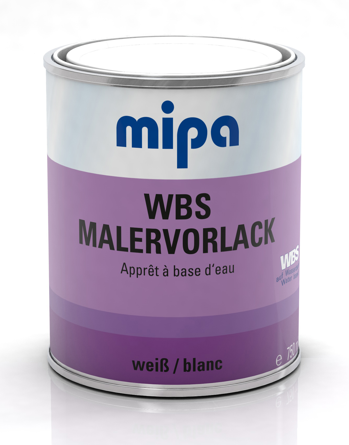 Mipa WBS Malervorlack 750 ml, weiß