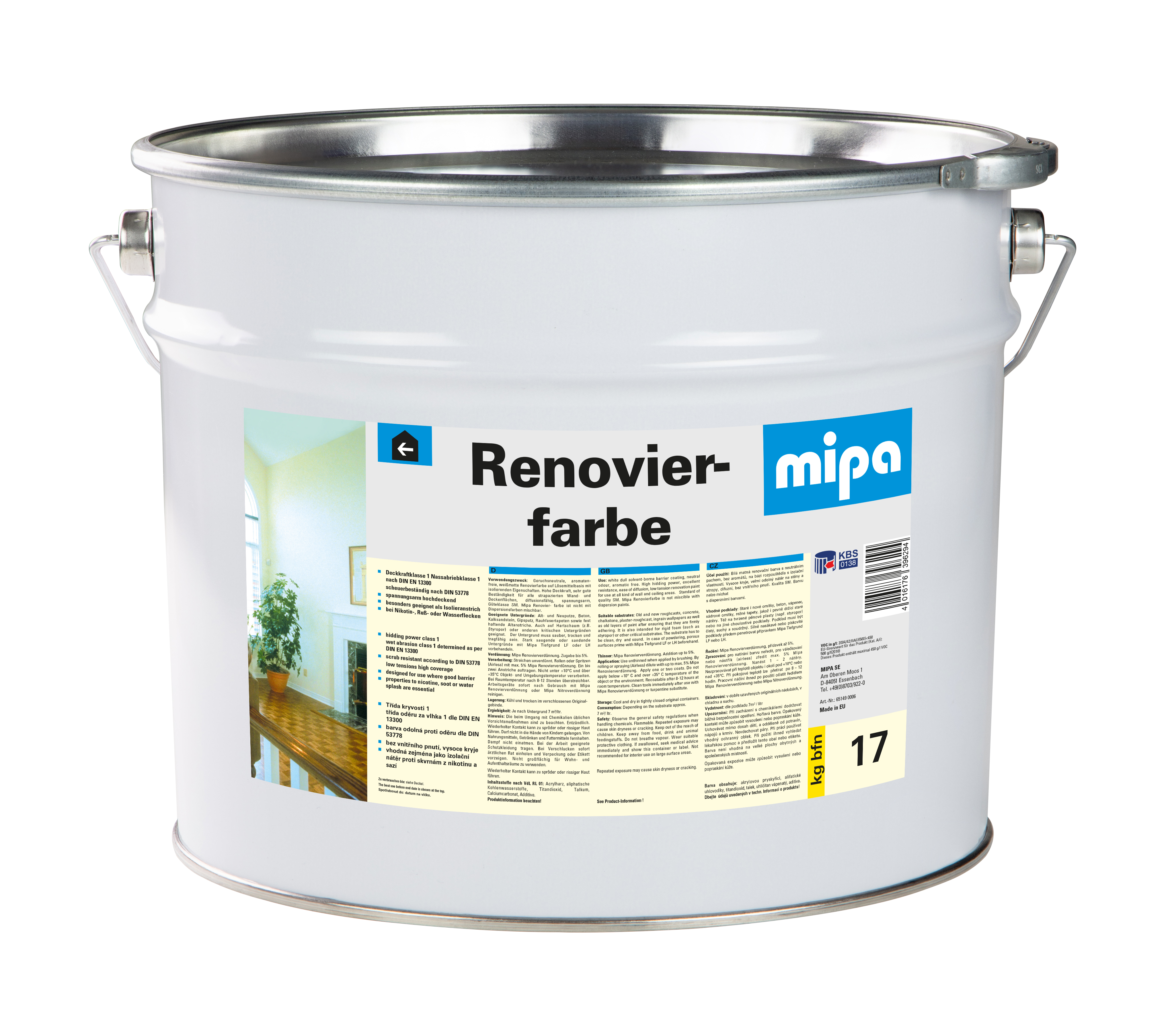 Mipa Renovierfarbe - 10 Liter