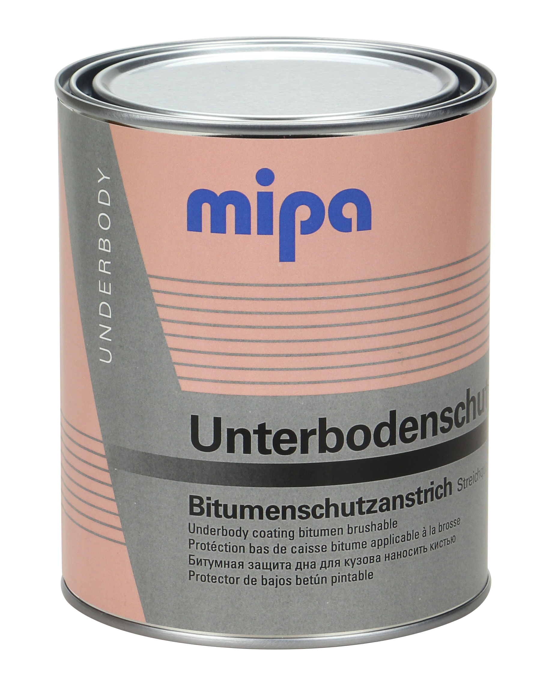 Mipa Unterbodenschutz - 1 Liter, Streichqualität auf Bitumenbasis schwarz