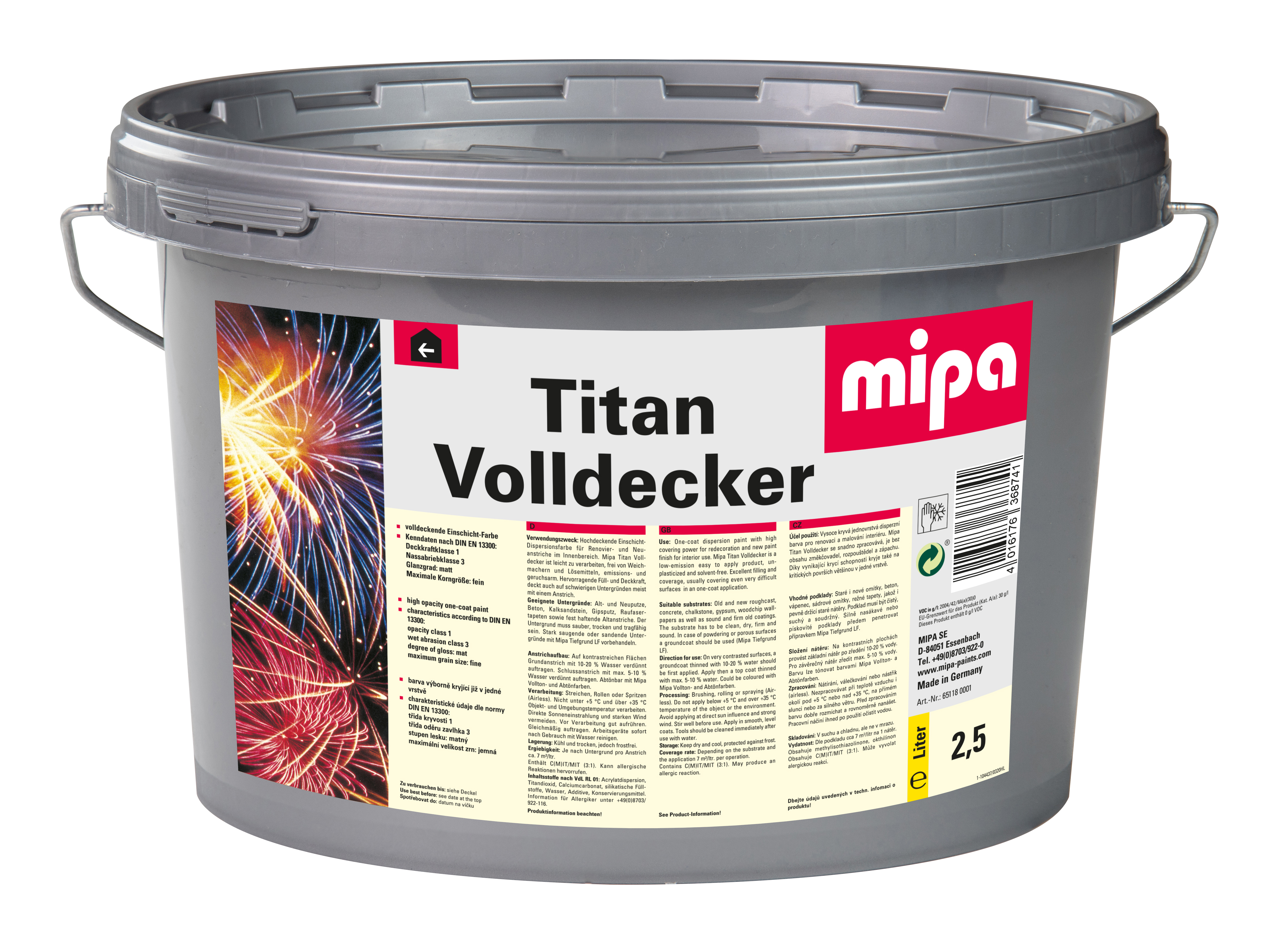 Pro Mix Titan Volldecker B 1, Basis 1 Pro Mix Decorative 2,5 Liter
