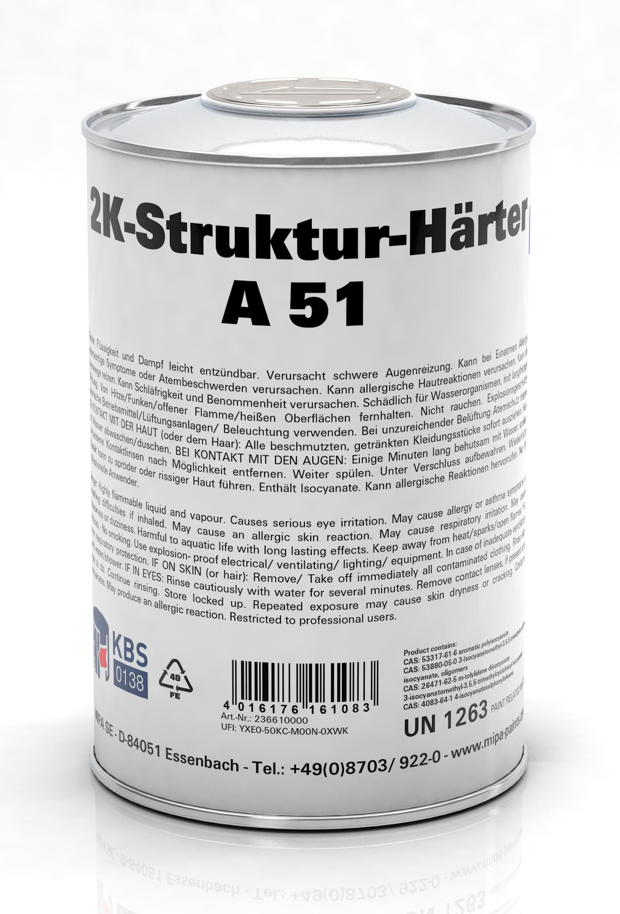 Mipa 2K-Struktur-Härter A 51, 1 kg