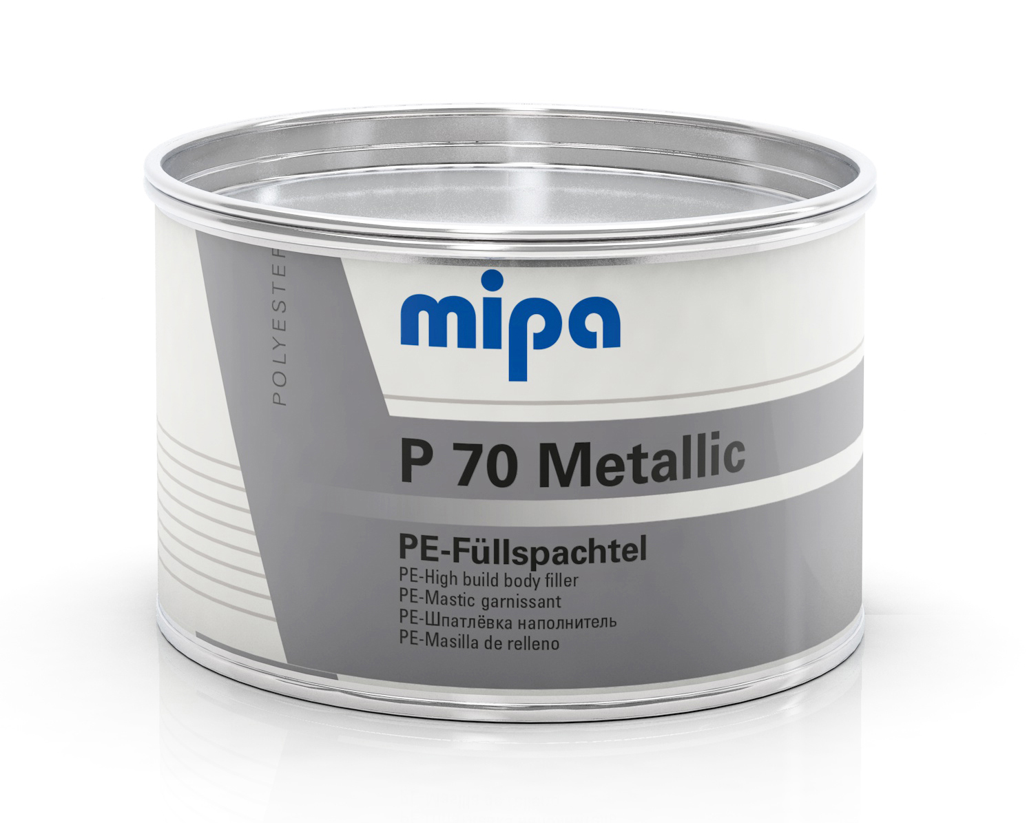 Mipa P 70 Metallic - 1 kg, PE-Füllspachtel inkl. Härter