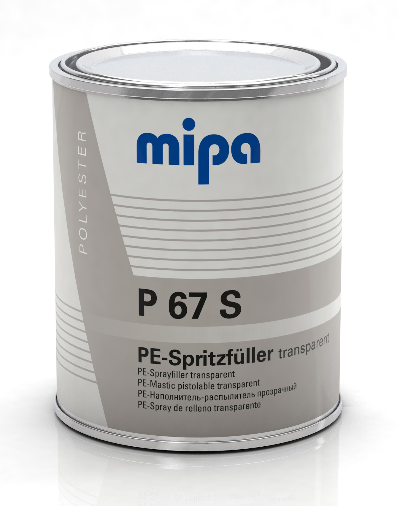 Mipa P 67 S - 1 kg, PE-Spritzfüller transparent inkl. Härter MEKP