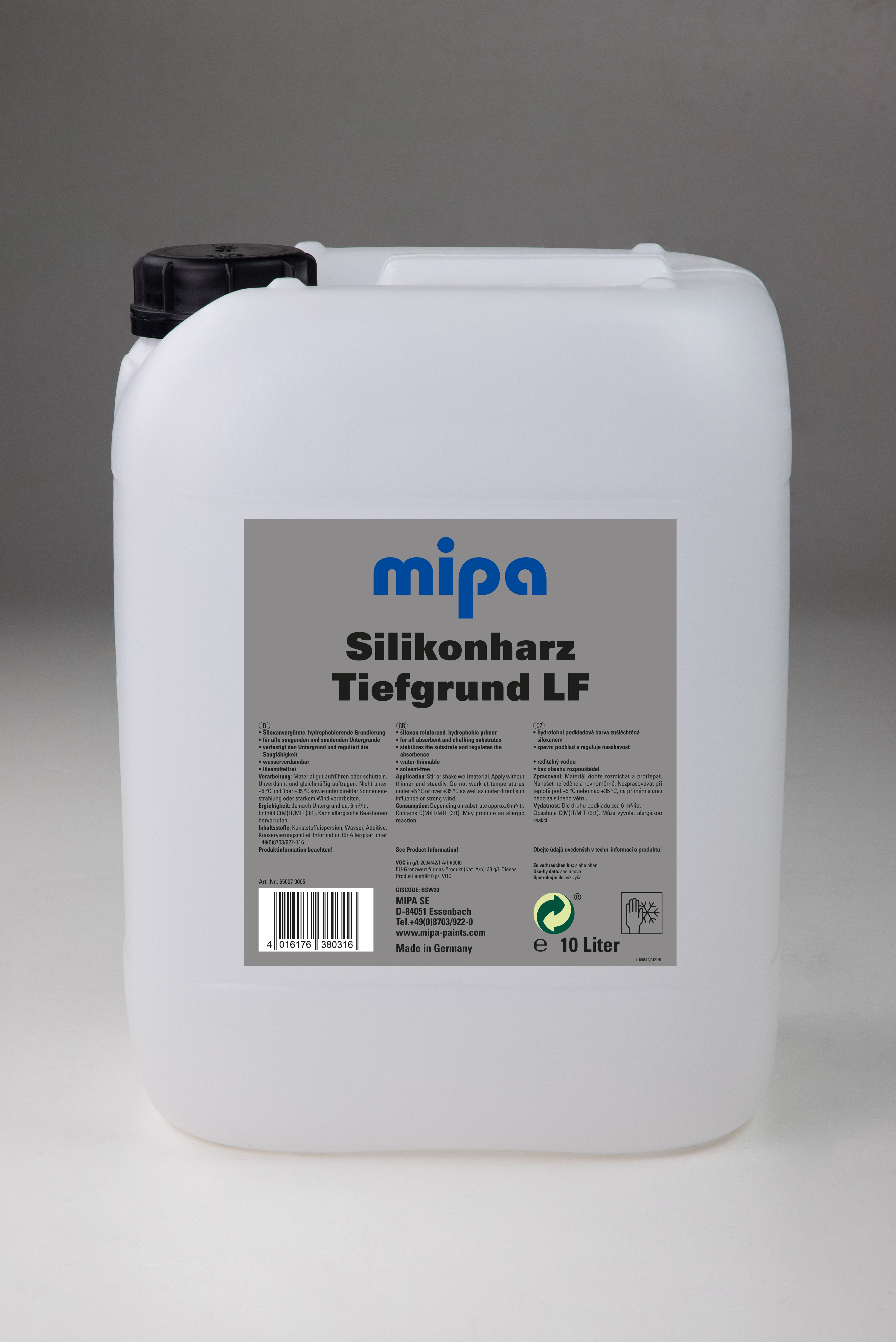 Mipa Silikonharz-Tiefgrund LF, 10 Liter
