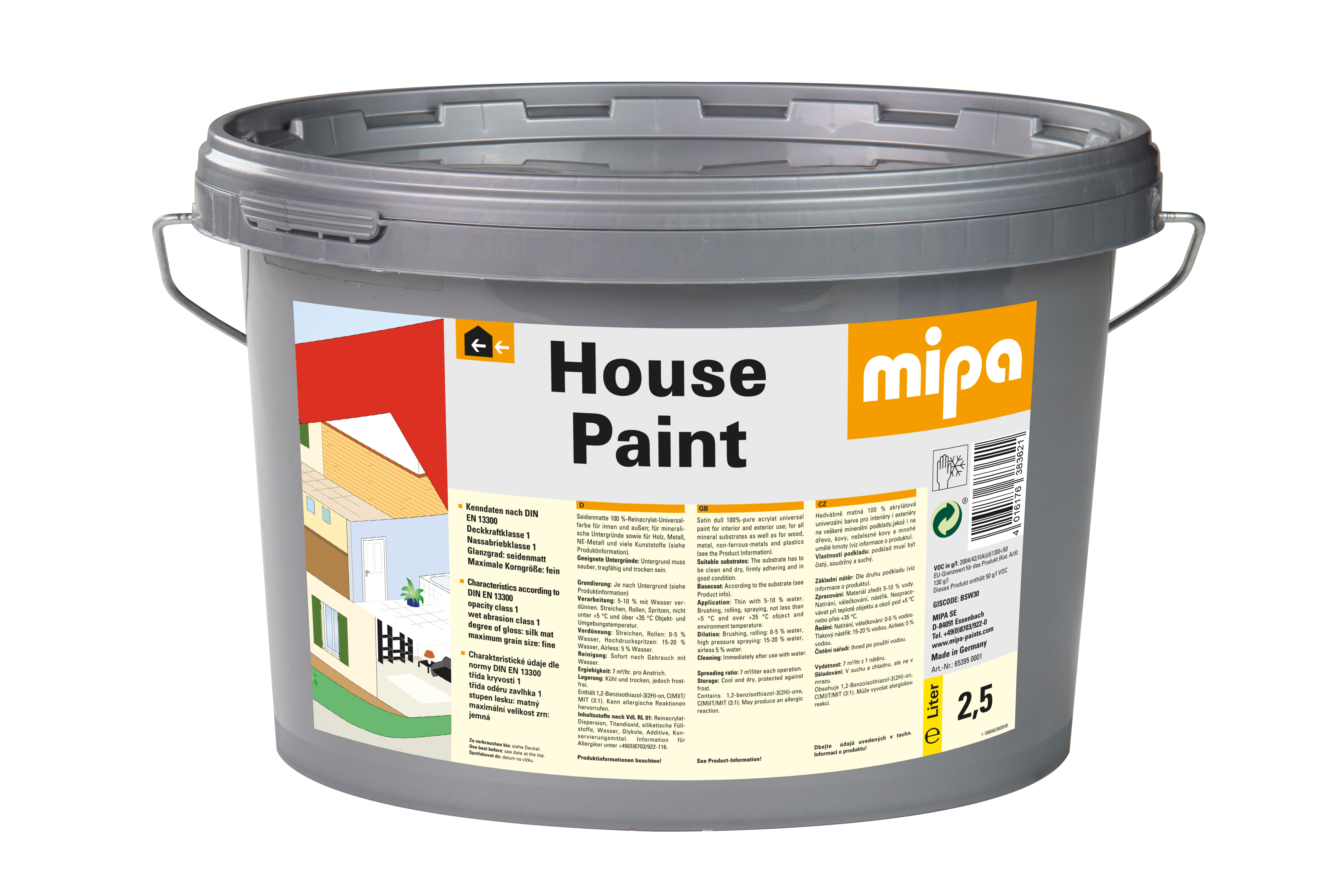Mipa House-Paint - 2,5 Liter, Universalfarbe