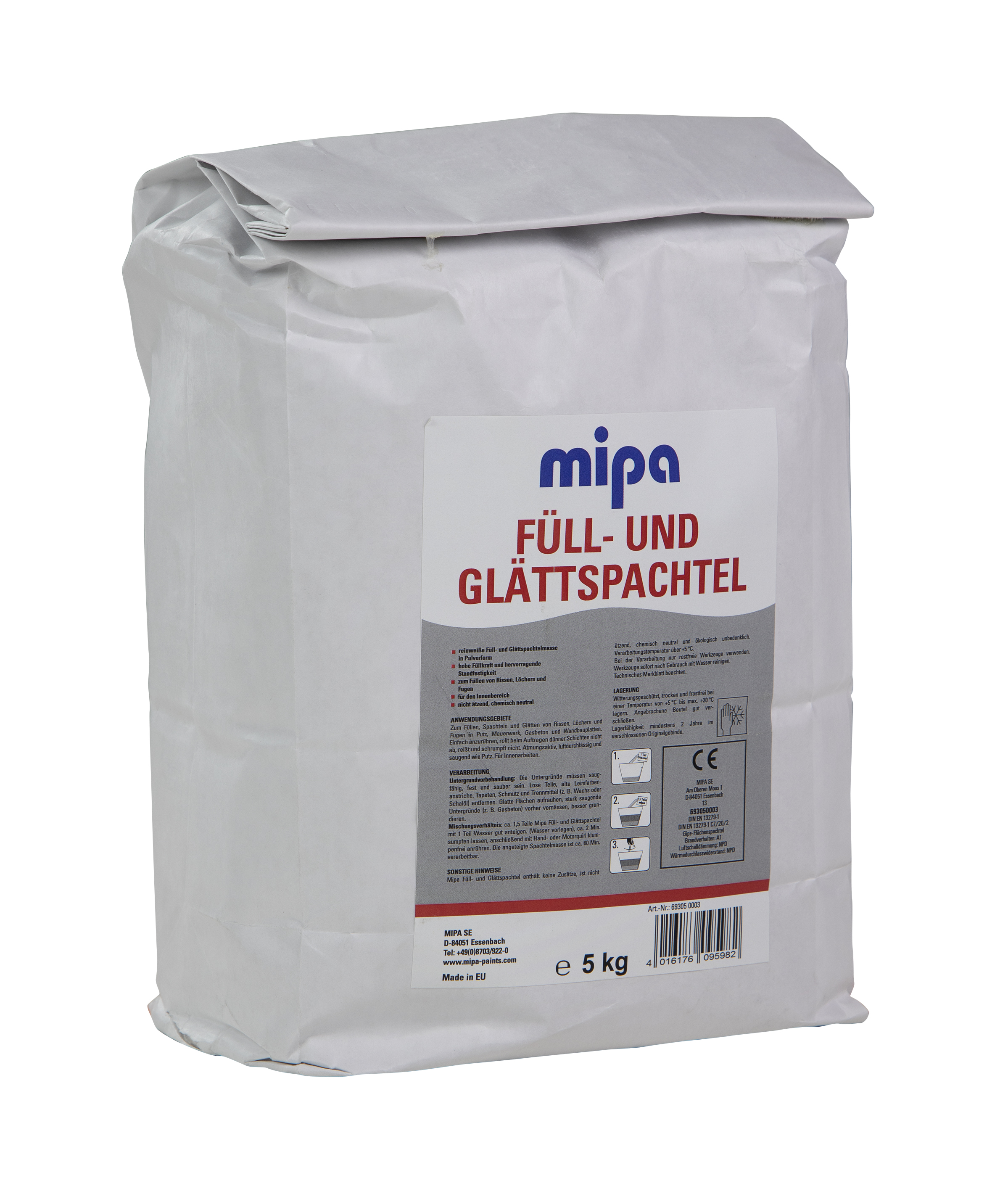 Mipa Füll- und Glättspachtel, für innen 5 kg
