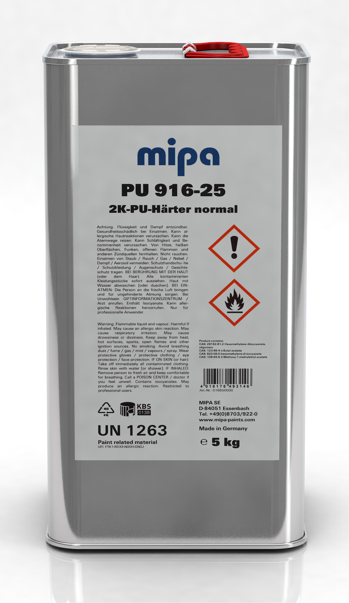 Mipa PU 916-25 - 5 kg, 2K-PU-Härter normal