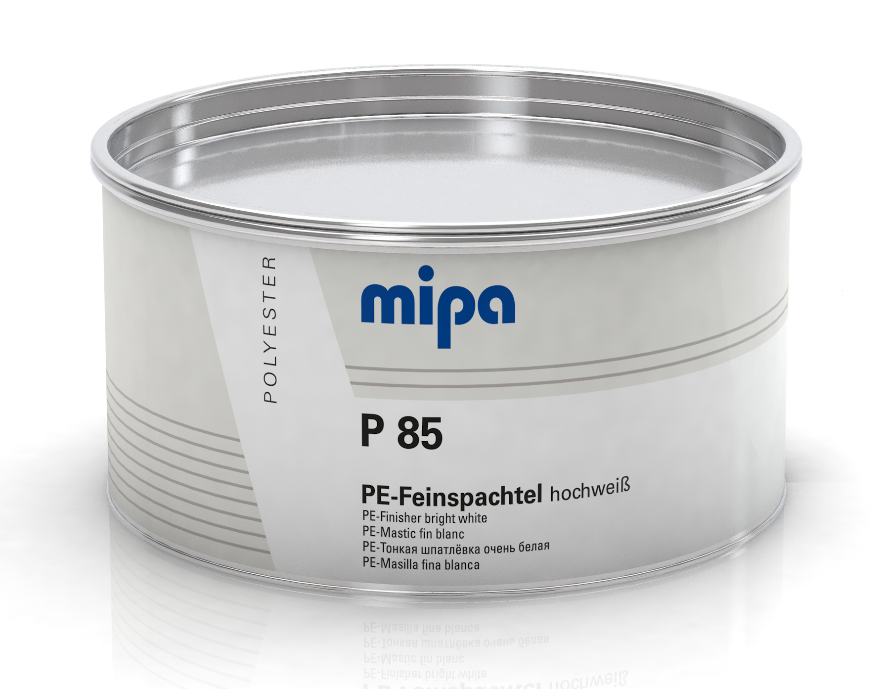 Mipa P 85 PE-Feinspachtel - 1 kg, hochweiß inkl. Härter