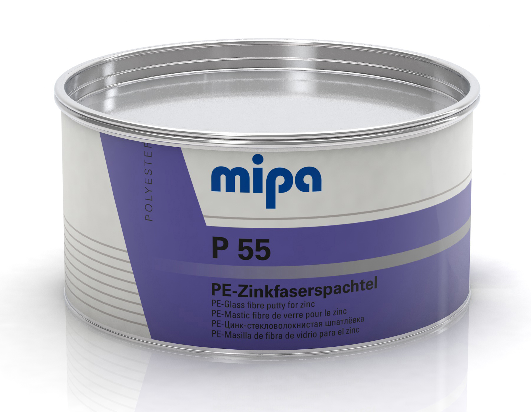 Mipa P 55 inkl. Härter 875 g, PE-Zinkfaserspachtel
